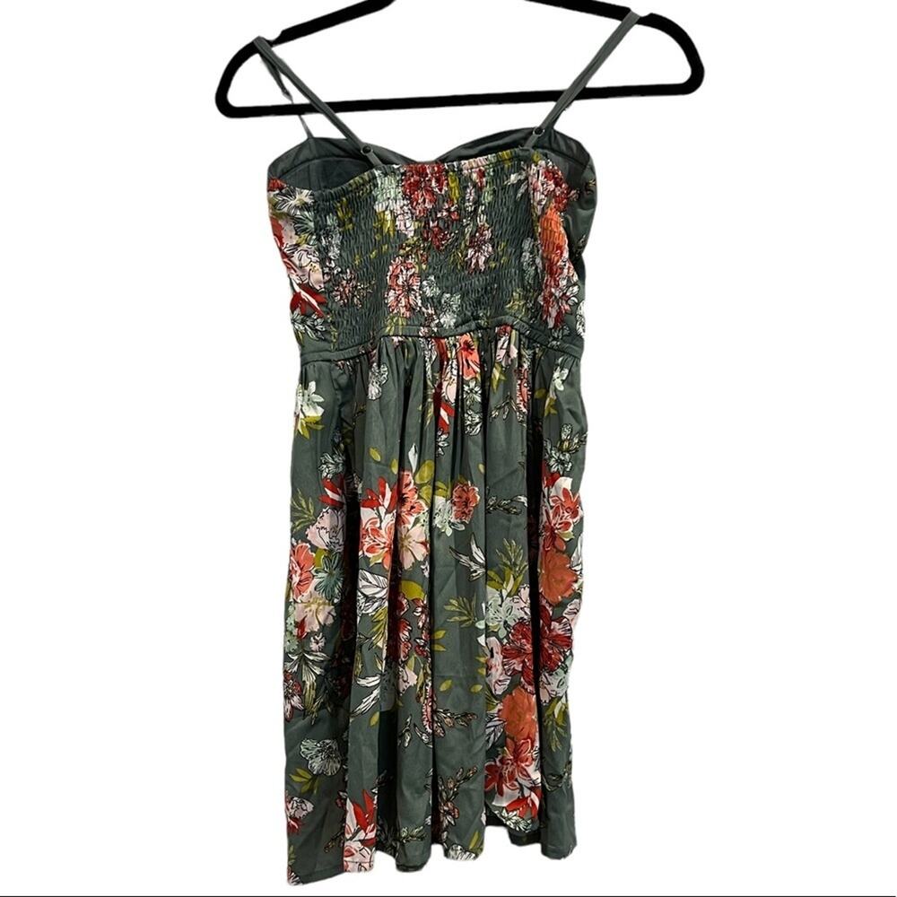B.O.G Collective Sage Floral Bustier Mini Dress Cottagecore XS - Picture 3 of 8